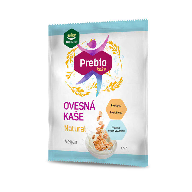 Topnatur Prebio ovesná kaše Natural - 65 g