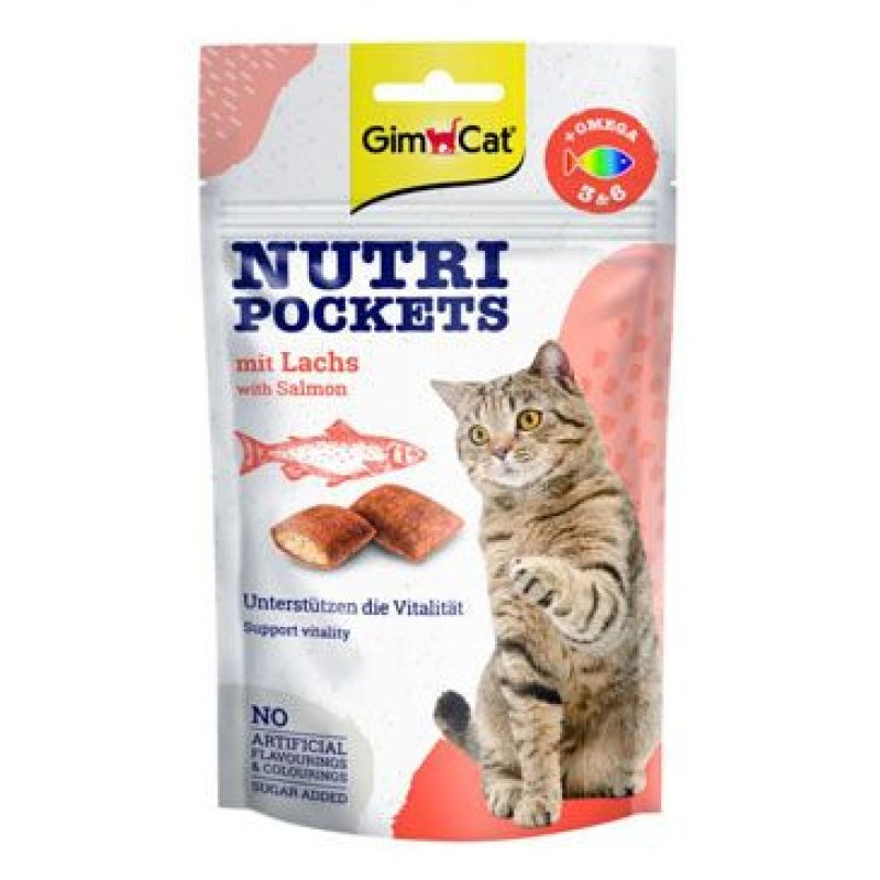 Gimcat Nutri Pockets s lososem 60 g