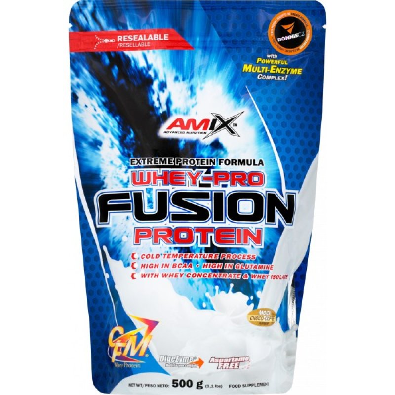 Amix Whey-Pro Fusion Protein - 500 g, arašídy-čoko-karamel