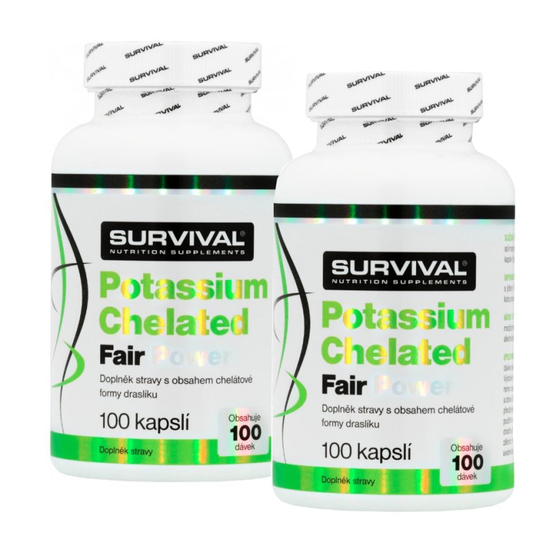 Survival Draslík • Potassium Chelated Fair Power 2 x 100 cps