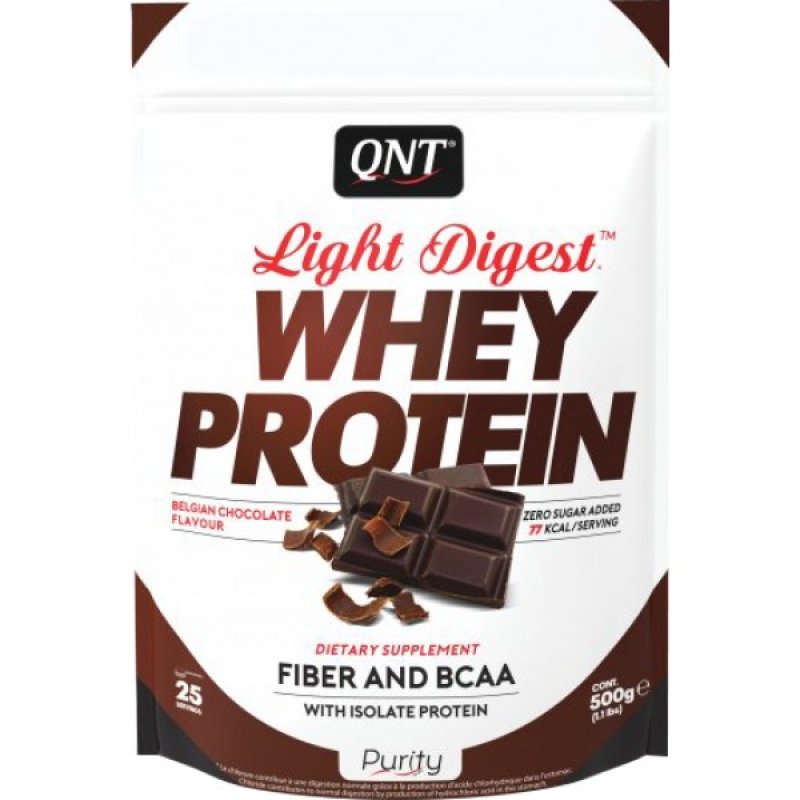 QNT Light Digest Whey Protein - 500 g, bílá čokoláda