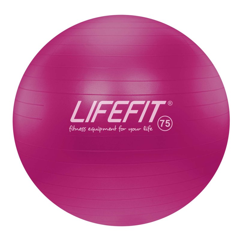 Gymnastický míč LIFEFIT® ANTI-BURST 75 cm, bordó