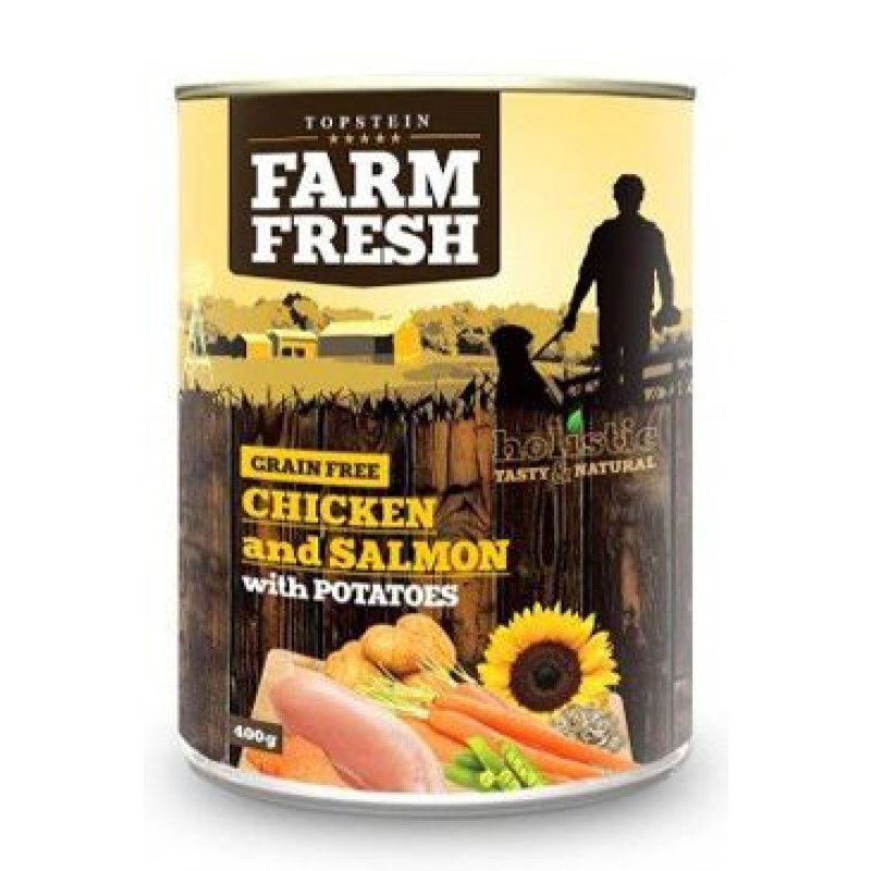 Farm Fresh Dog Chicken & Salmon with Potatoes konz 400 g