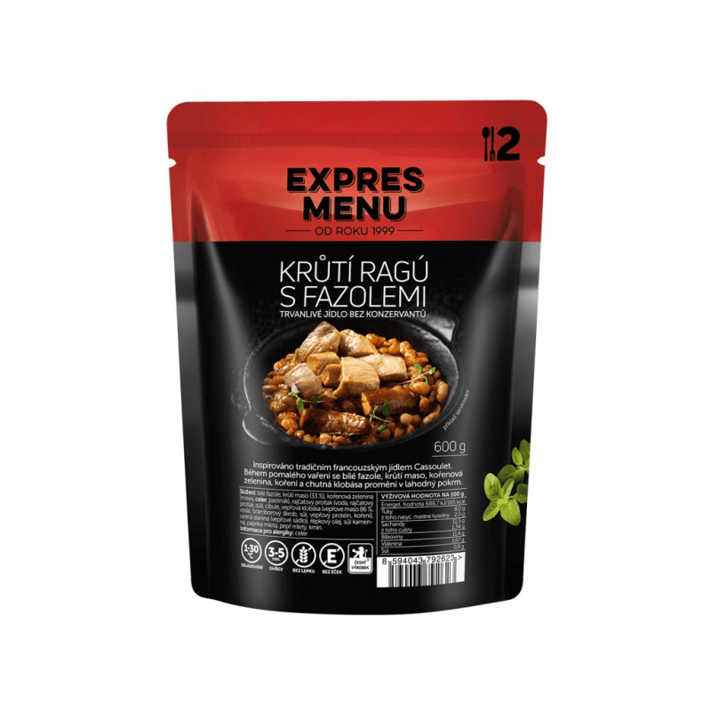 EXPRES MENU Krůtí ragú s fazolemi 600 g (2 porce)