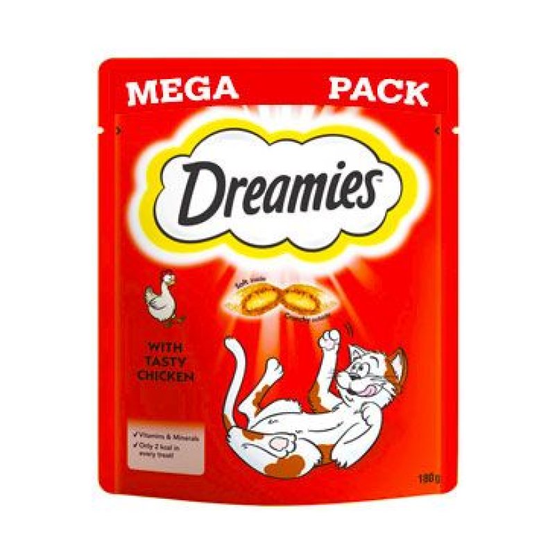 Dreamies pochoutka Mega Pack kuřecí 180 g