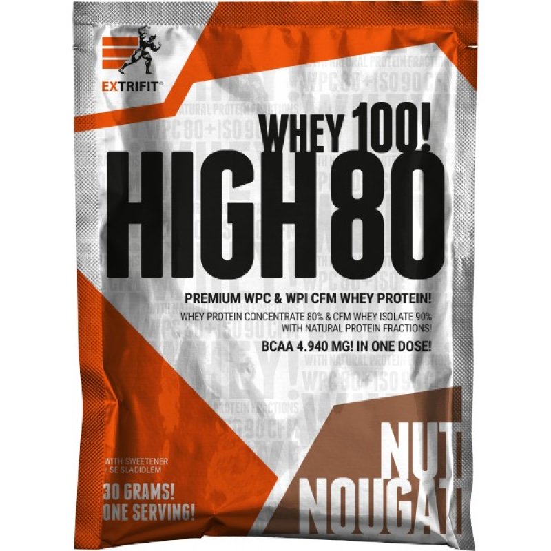 Extrifit High Whey 80 - 30 g, nugát