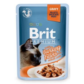 Brit Premium Cat D Fillets in Gravy With Turkey 85 g