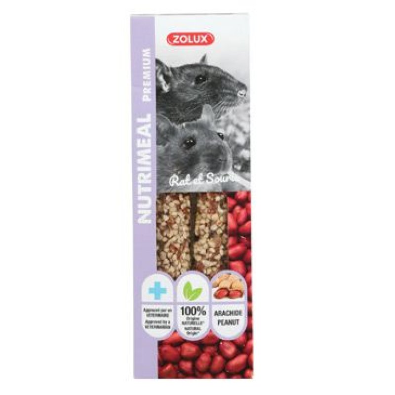 Pochoutka NUTRIMEAL STICK arašídy pro myši/potk. 125 g