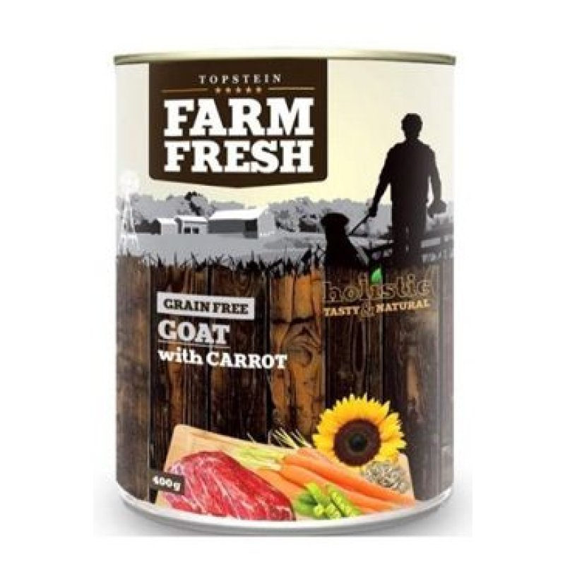 Farm Fresh Dog Goat with Carrot konzerva 400 g