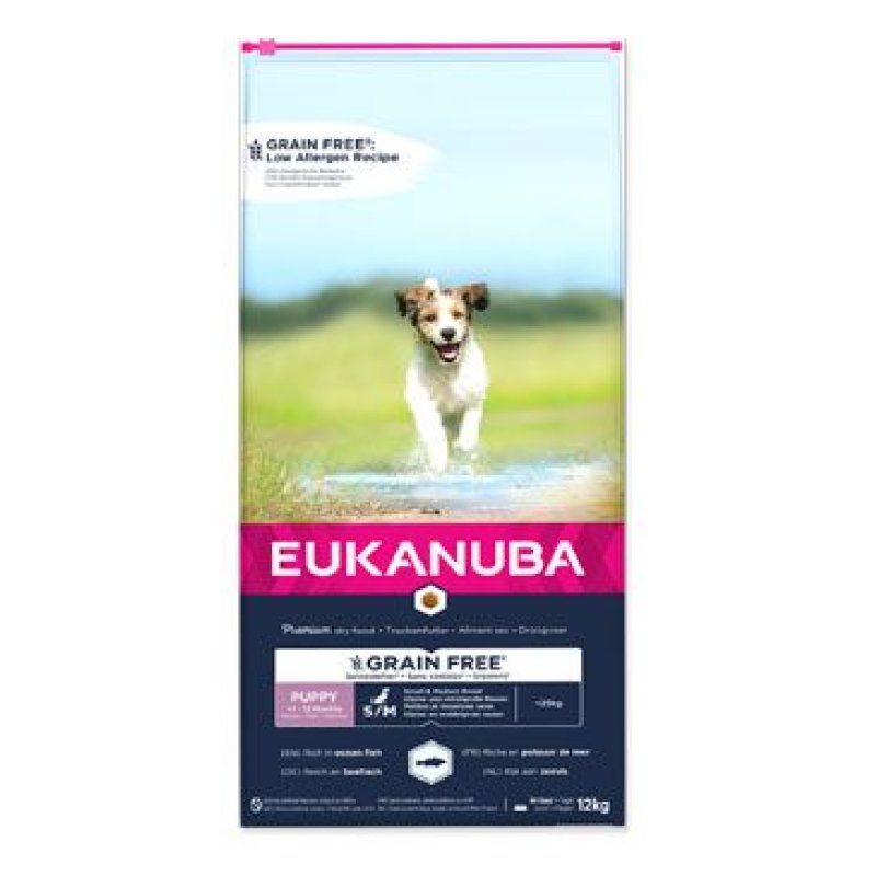 Eukanuba Dog Puppy & Junior Small & Medium Grain Free 12 kg