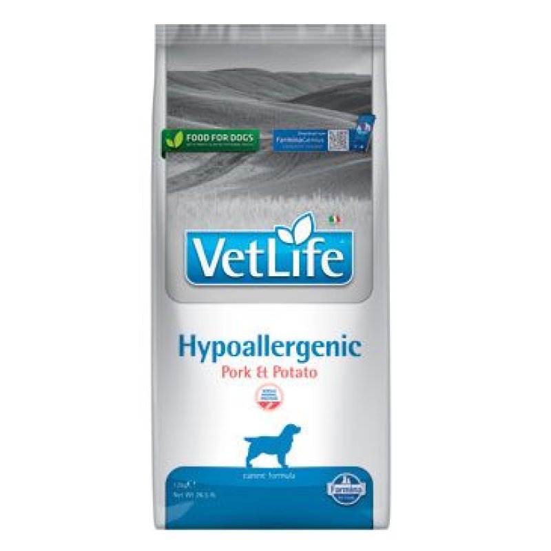 Vet Life Natural DOG Hypo Pork & Potato 12 kg