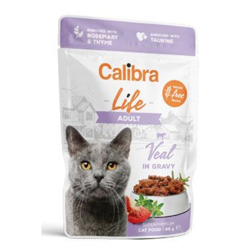 Calibra Cat Life kapsa Adult Veal in gravy 85 g