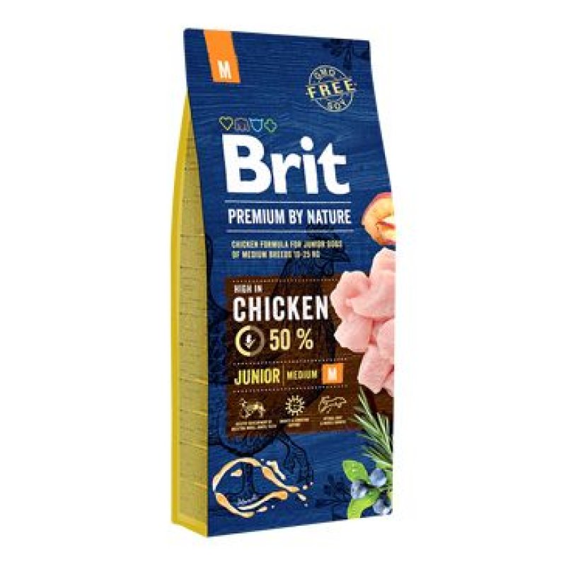 Brit Premium Dog by Nature Junior M 15 kg