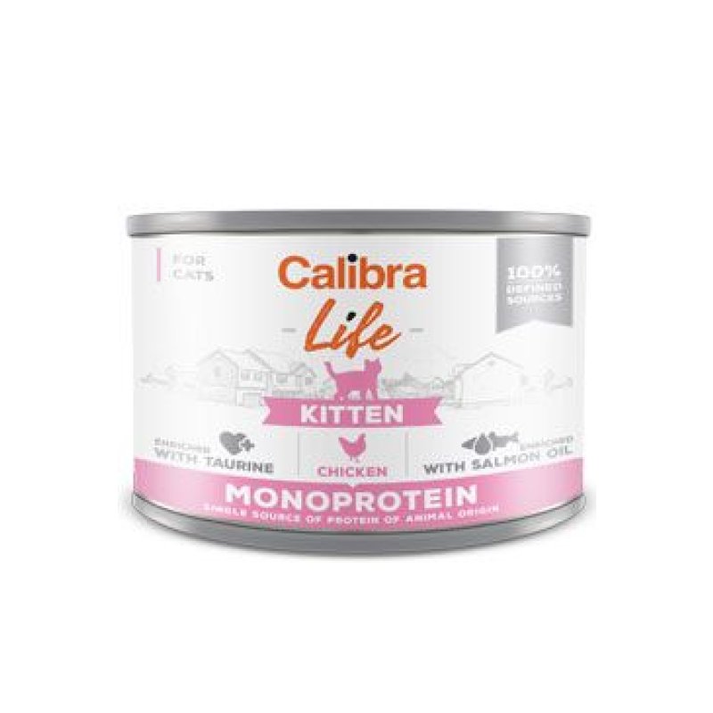 Calibra Cat Life konz. Kitten Chicken 200 g