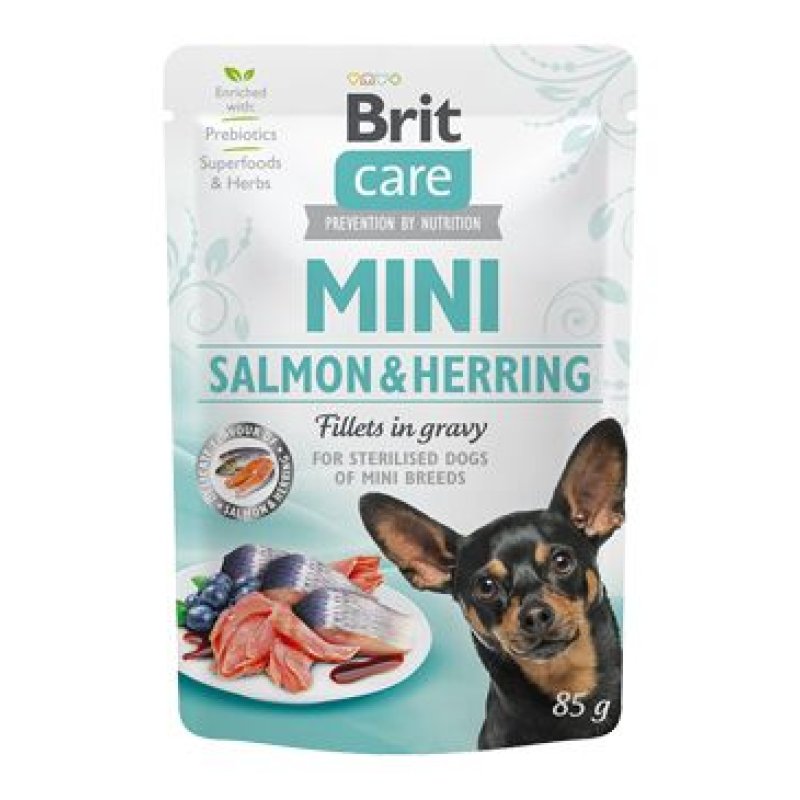 Brit Care Dog Mini Salmon&Herring steril fillets 85 g