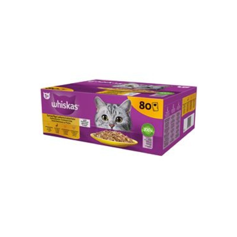 Whiskas kaps. Core drůb. výběr ž. 80x85g