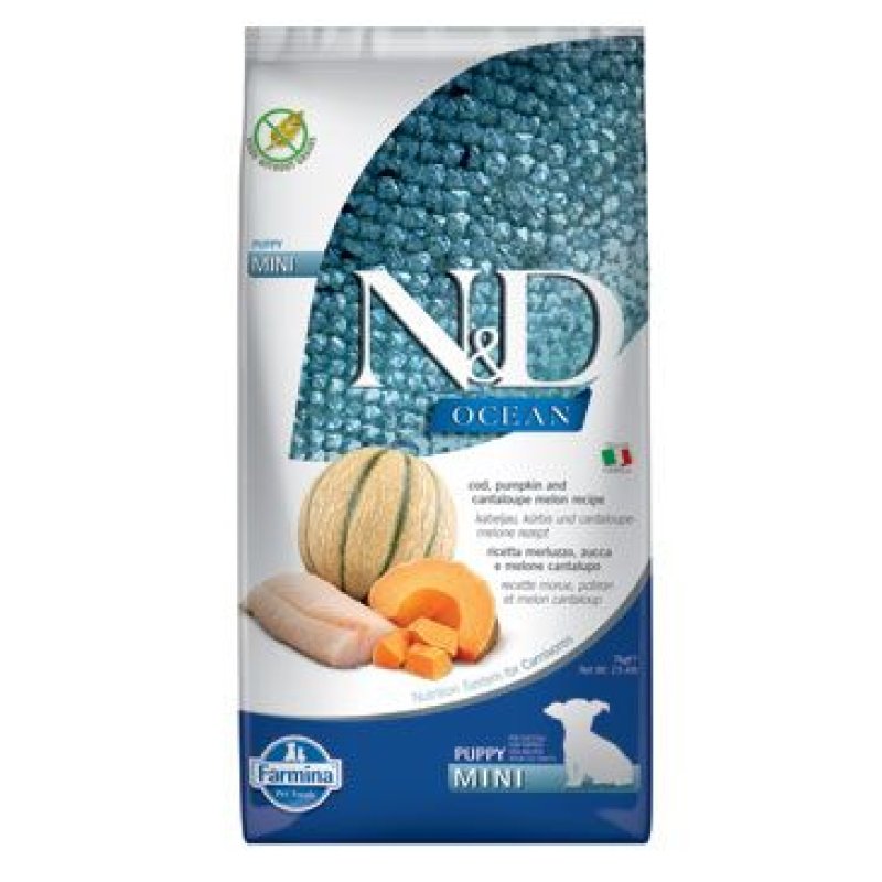 N&D OCEAN DOG Puppy Mini Codfish & Pumpkin & Melon 7 kg