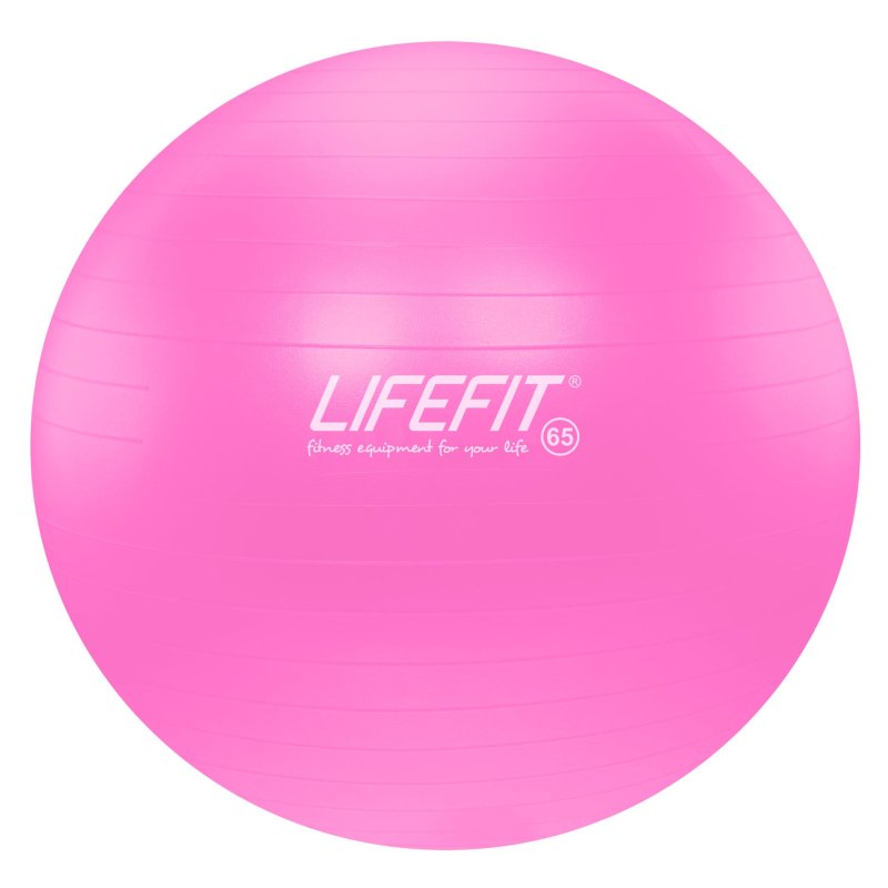 Gymnastický míč LIFEFIT® ANTI-BURST 65 cm, růžový