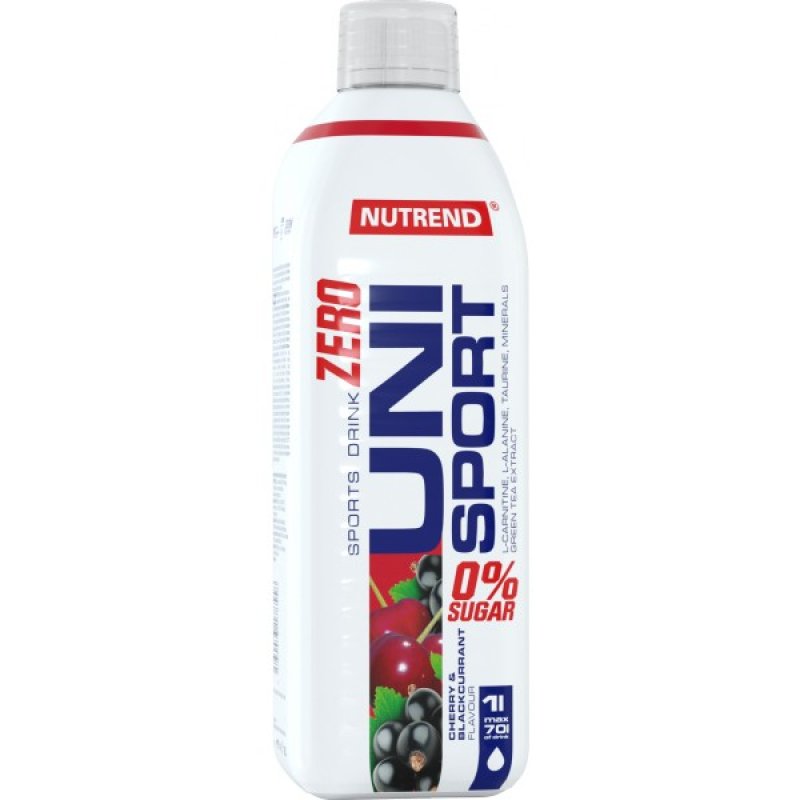 Nutrend Unisport Zero - 1000 ml, višeň-černý rybíz