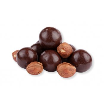 Lískové ořechy v HOŘKÉ čokoládě - 80 g