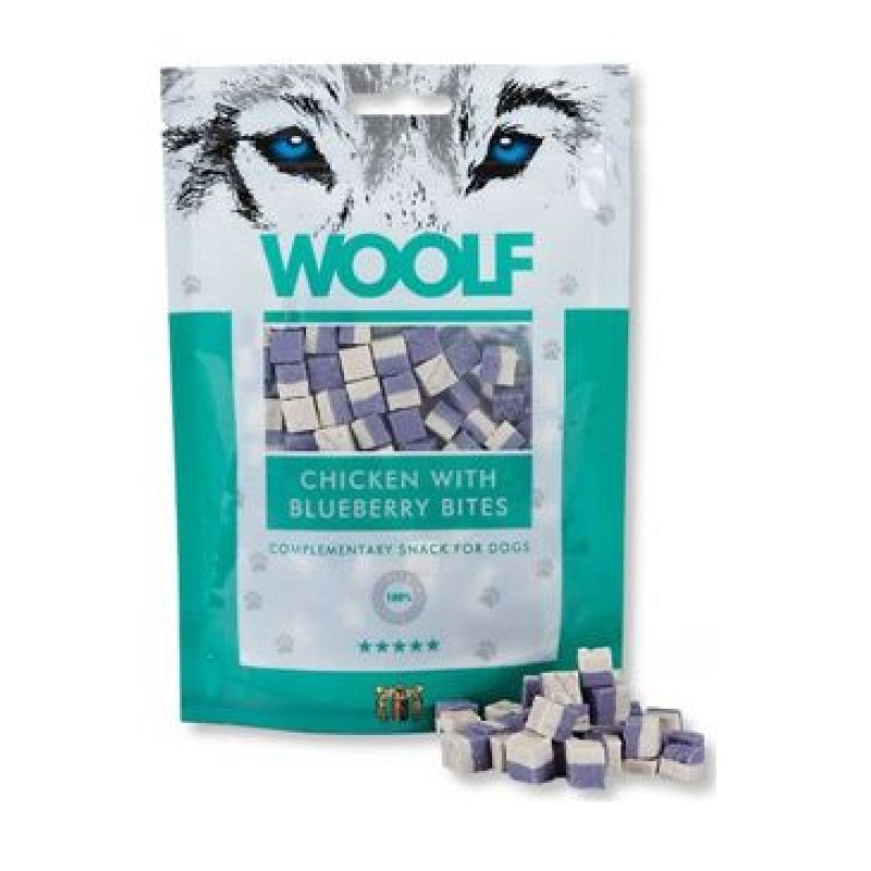 WOOLF Chicken With Blueberry Bites 100 g