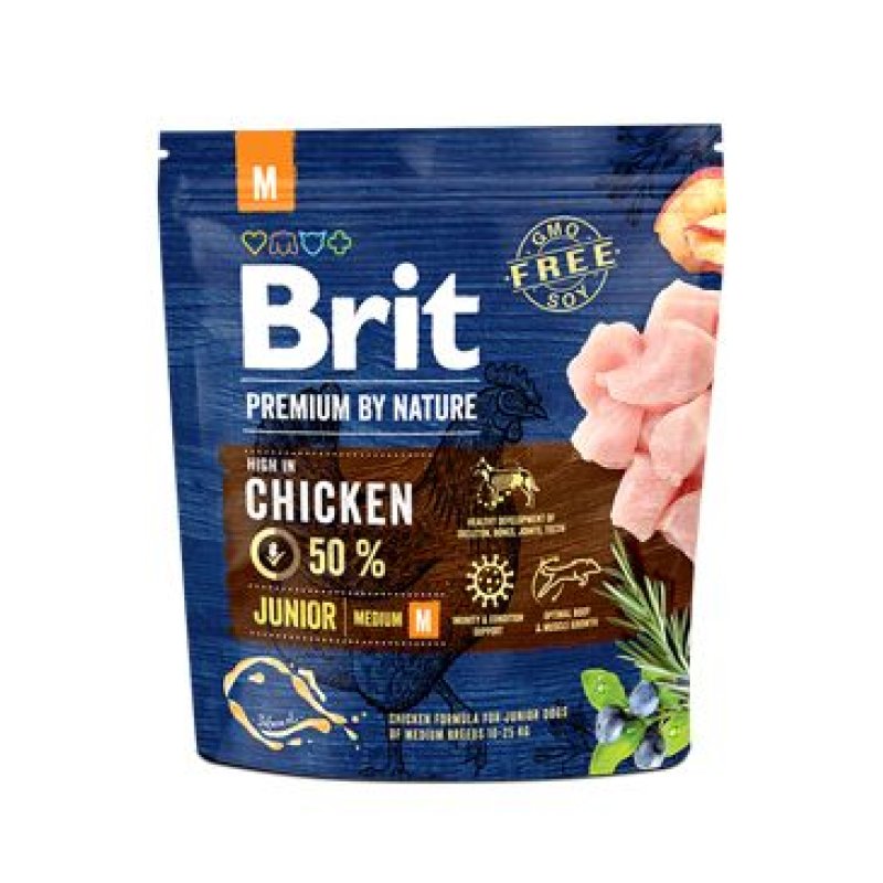 Brit Premium Dog by Nature Junior M 1 kg