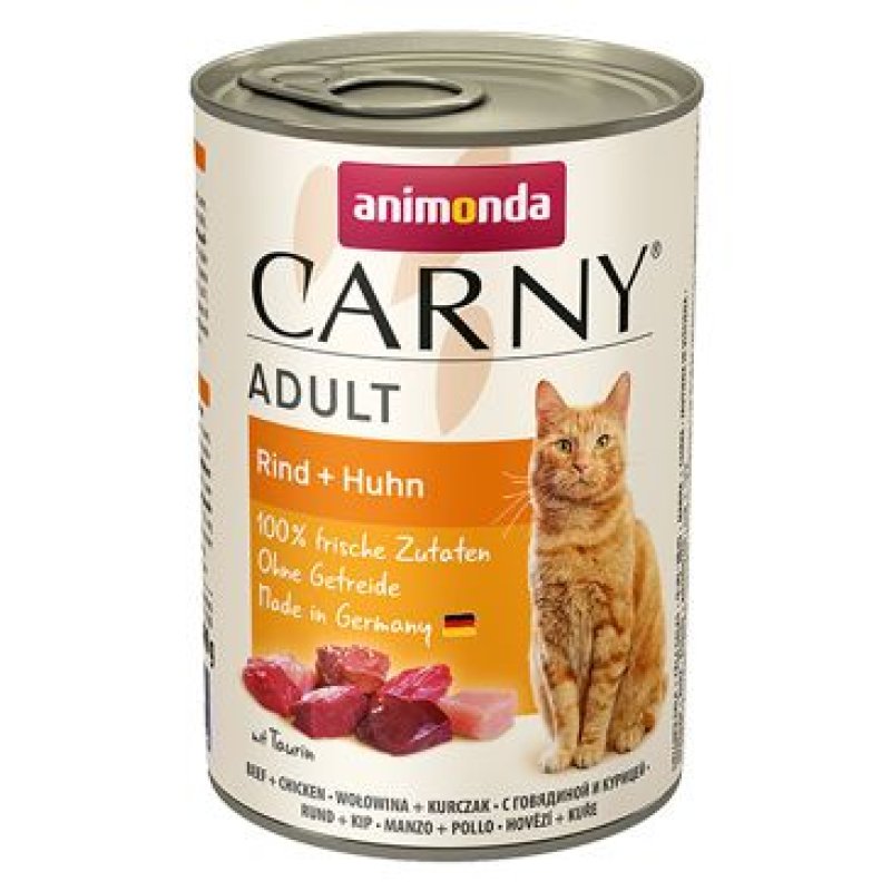 Animonda konz. kočka CARNY Adult hovězí/kuřecí 400 g