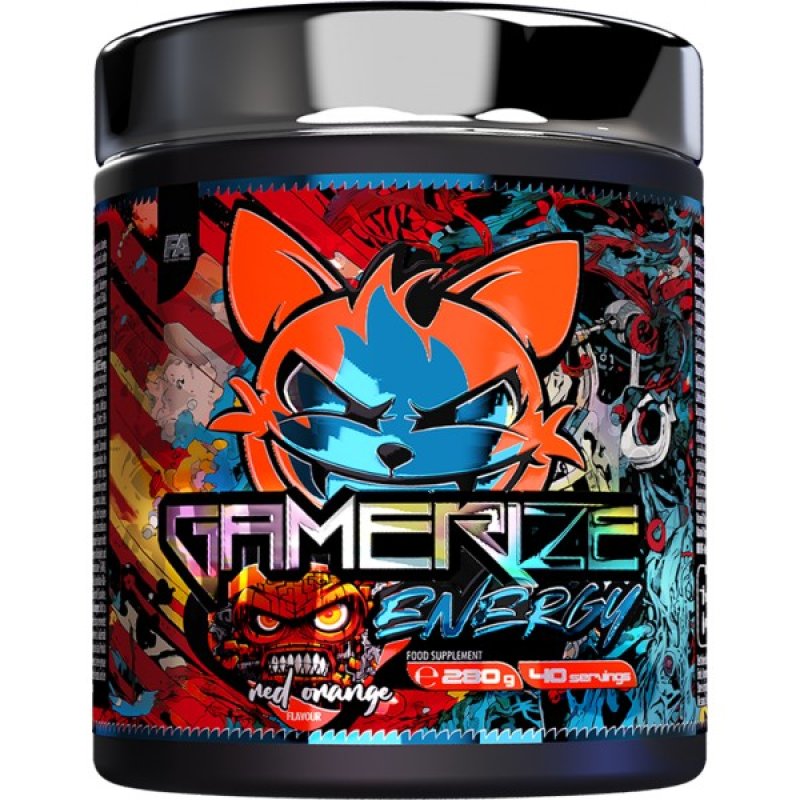 Fitness Authority Gamerize Energy - 280 g, červený pomeranč