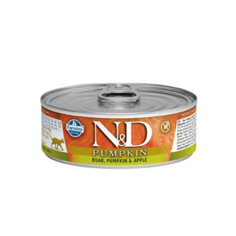 N&D CAT PUMPKIN Adult Boar & Apple 80 g