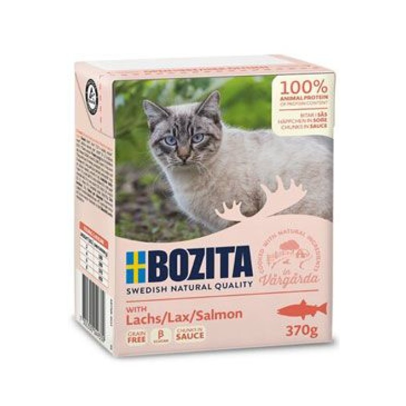 Bozita Cat kousky v omáčce s lososem Tetrapak 370 g