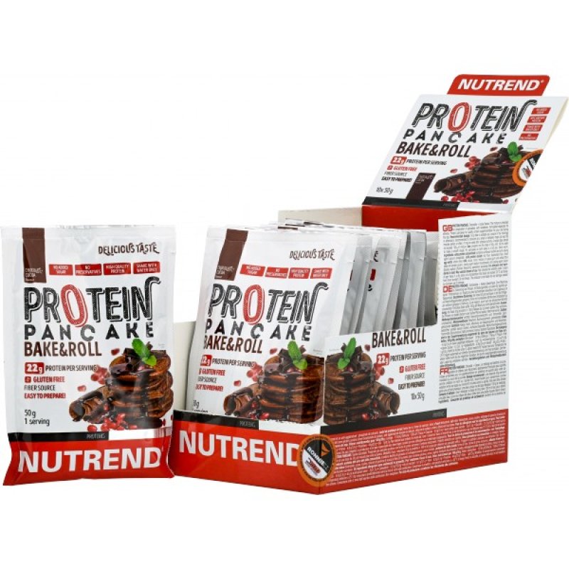 Nutrend Protein Pancake - 10x 50 g, bez příchuti