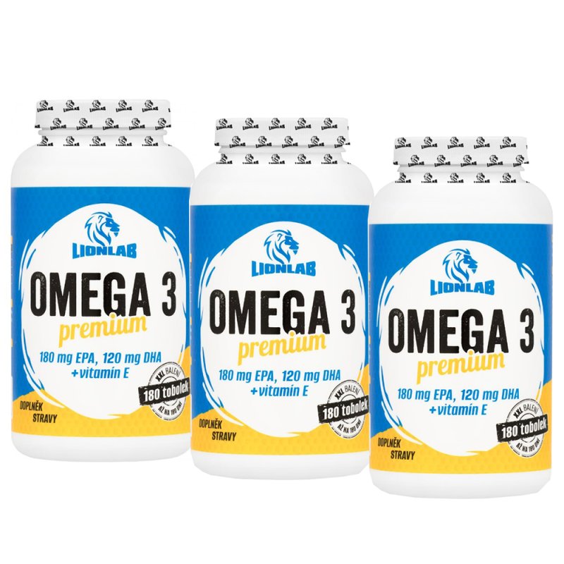 Lionlab Omega 3 Premium XXL 3 x 180 tob