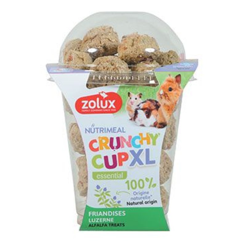 Zolux Pochoutka CRUNCHYCUP XL vojtěška 190 g