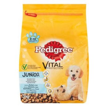 Pedigree Dry Junior kuřecí s rýží 3 kg