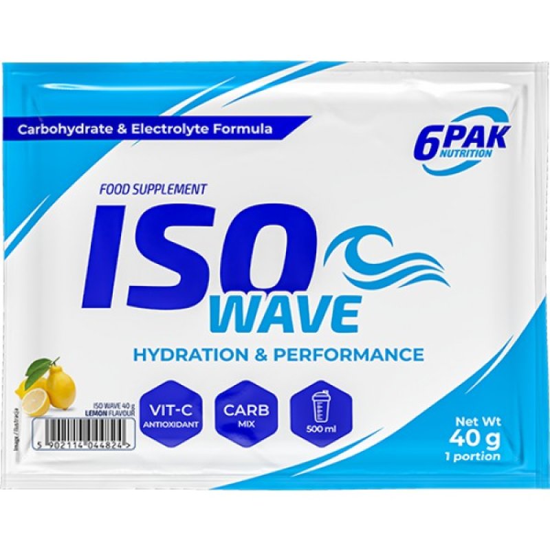 6Pak Nutrition Isotonic Iso Wave - 40 g, citron