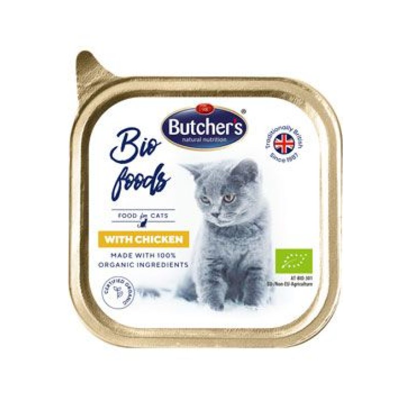 Butcher's Cat Bio s kuřecím vanička 85 g