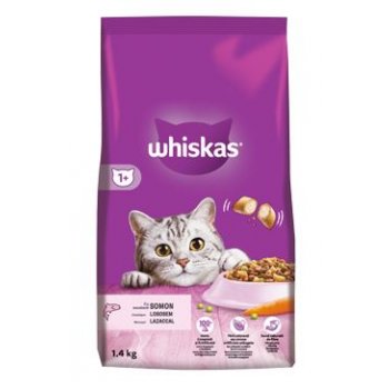 Whiskas Dry s lososem 1,4 kg