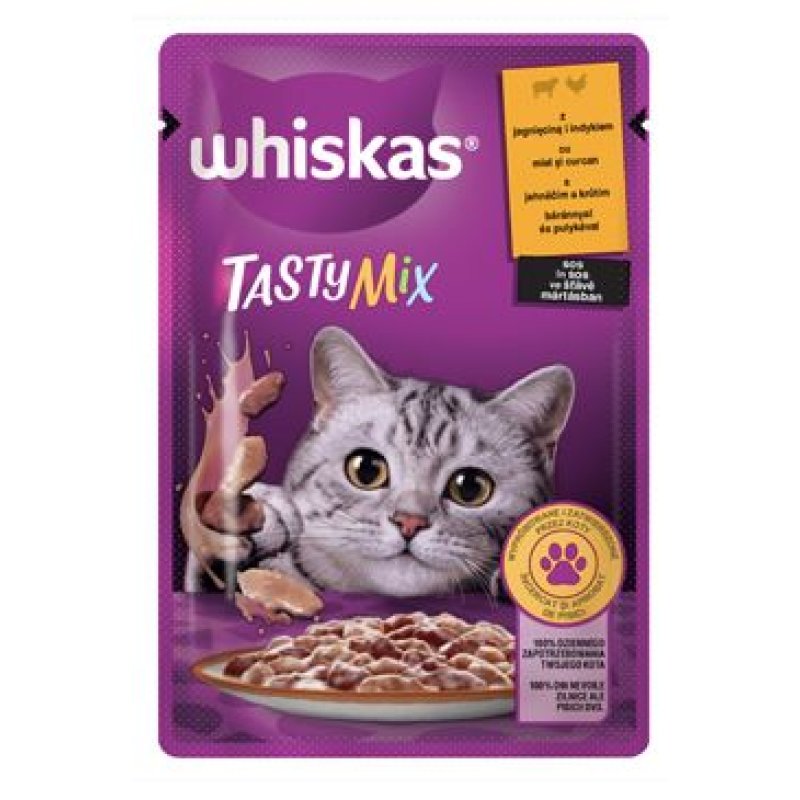 Whiskas kaps. Tasty Mix jehně ve štávě 85 g