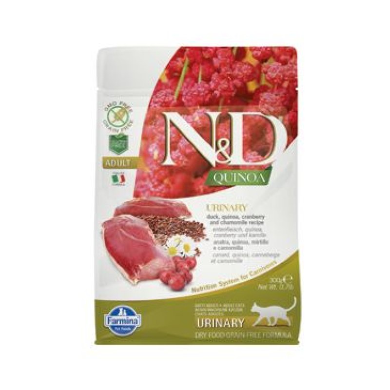 N&D Quinoa CAT Urinary Duck & Cranberry 300 g