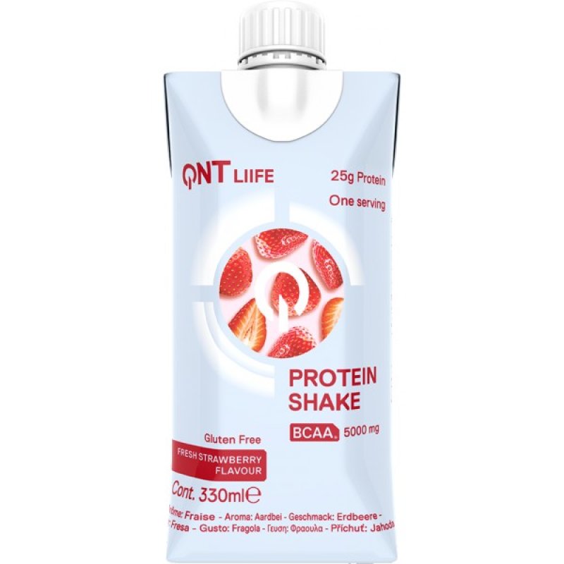 QNT Protein Shake - 330 ml, jahoda