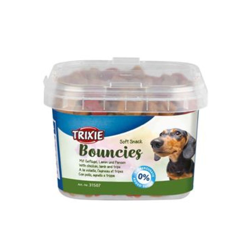 Trixie BOUNCIES mini kostičky kuř/jehně/dršť 140 g