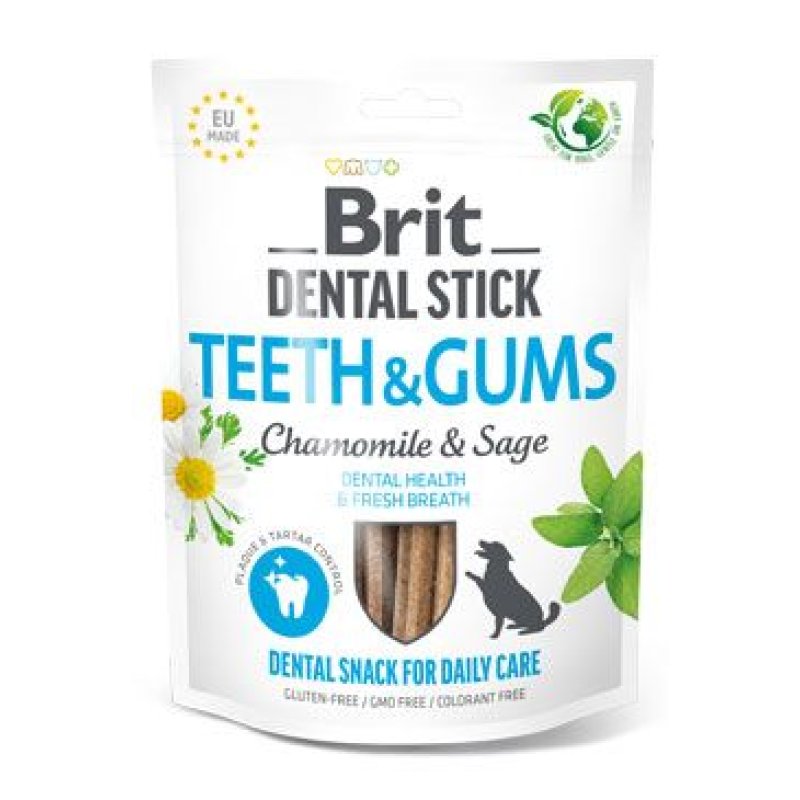 Brit Dog Dental Stick Teeth & Gums Chamomile & Sage 7 ks