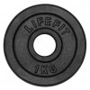 Kotouč LIFEFIT® 1,0kg, kovový, pro 30mm tyč