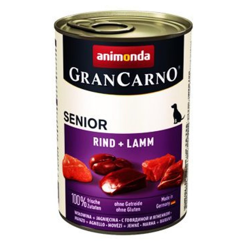 Animonda pes GRANCARNO konz. SENIOR hovězí/jehněčí 400 g