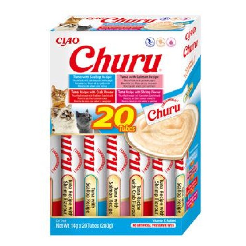 Churu Cat BOX Tuna Seafood Variety 20 x 14 g