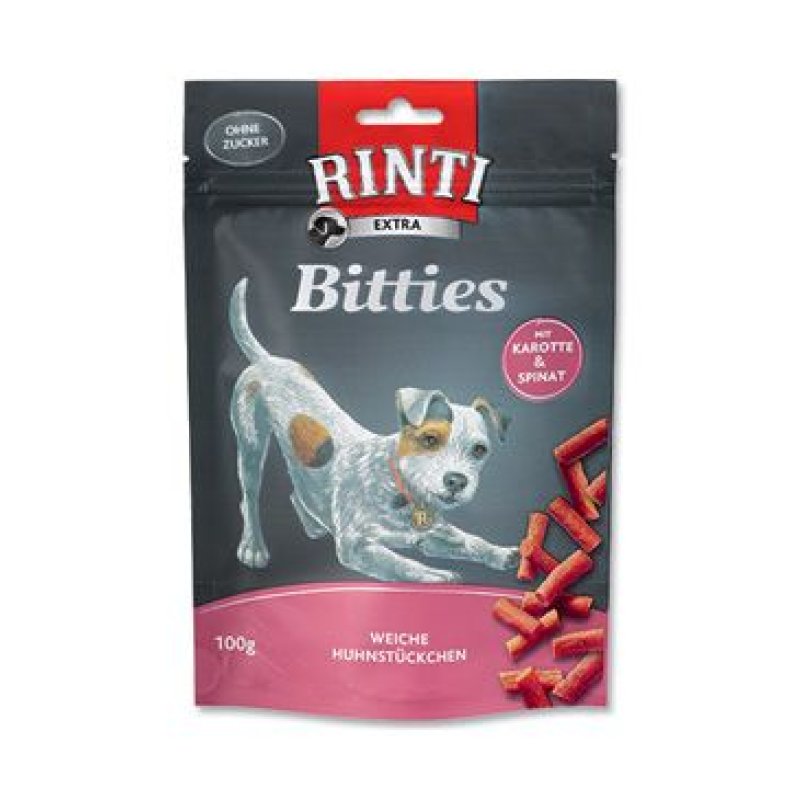 Rinti Dog Extra Mini-Bits mrkev+špenát 100 g