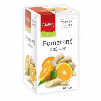 Apotheke Premiere Čaj Pomeranč a zázvor 20 sáčků 40 g