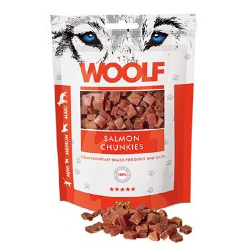 WOOLF Salmon Chunkies 100 g