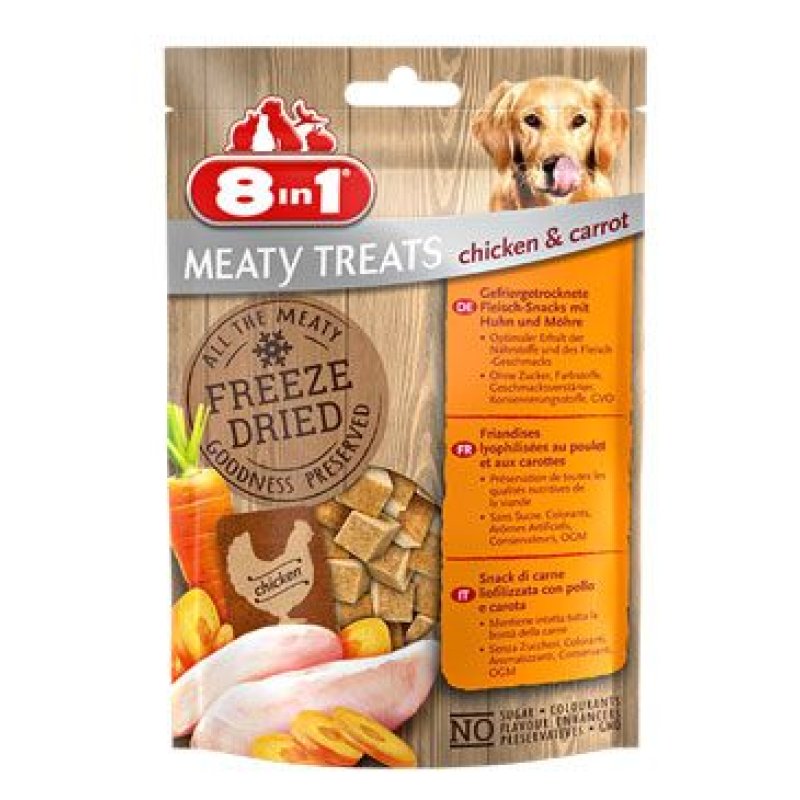 8in1 Meaty Treats FD Chicken/Carrots 50 g