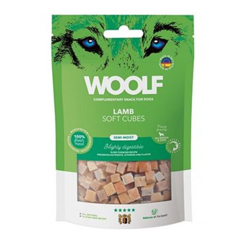 WOOLF pochoutka Soft Cubes Lamb 100 g